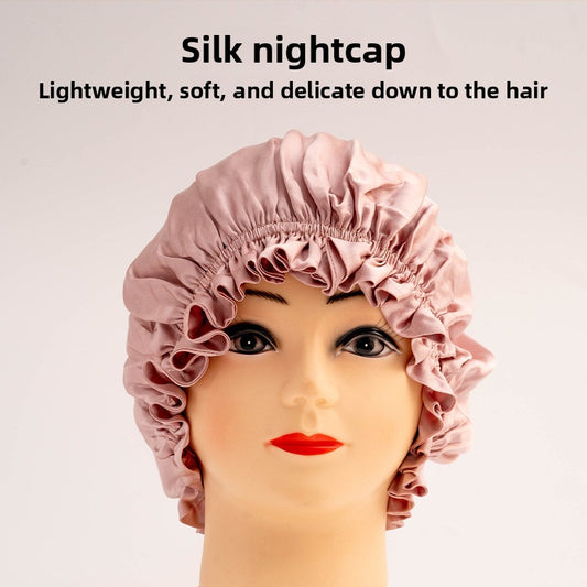 Silk hair care home cap