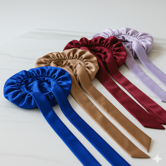 Satin Luxe Long-Tie Bonnet Bundle (4-Piece Premium Set) #2