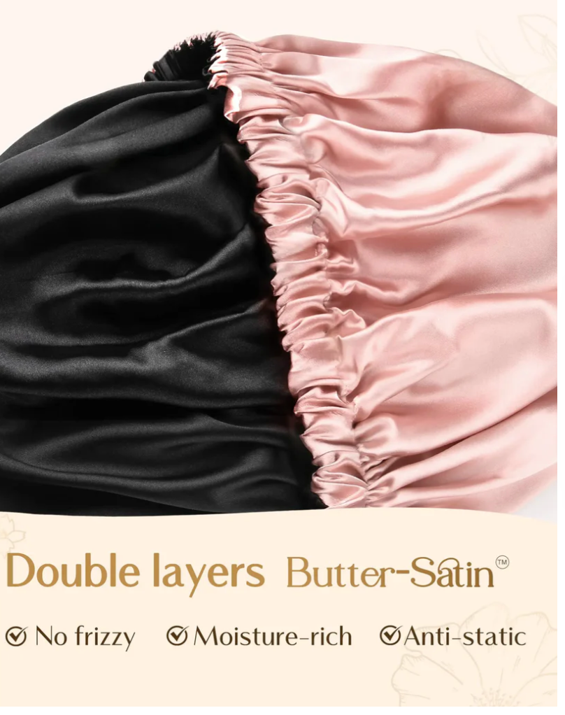 Satin Bonnet Silk  - Women with curly hair