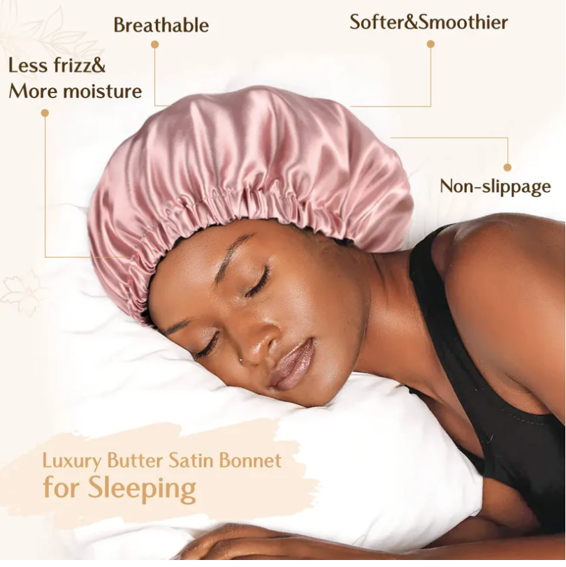 Satin Bonnet Silk  - Women with curly hair