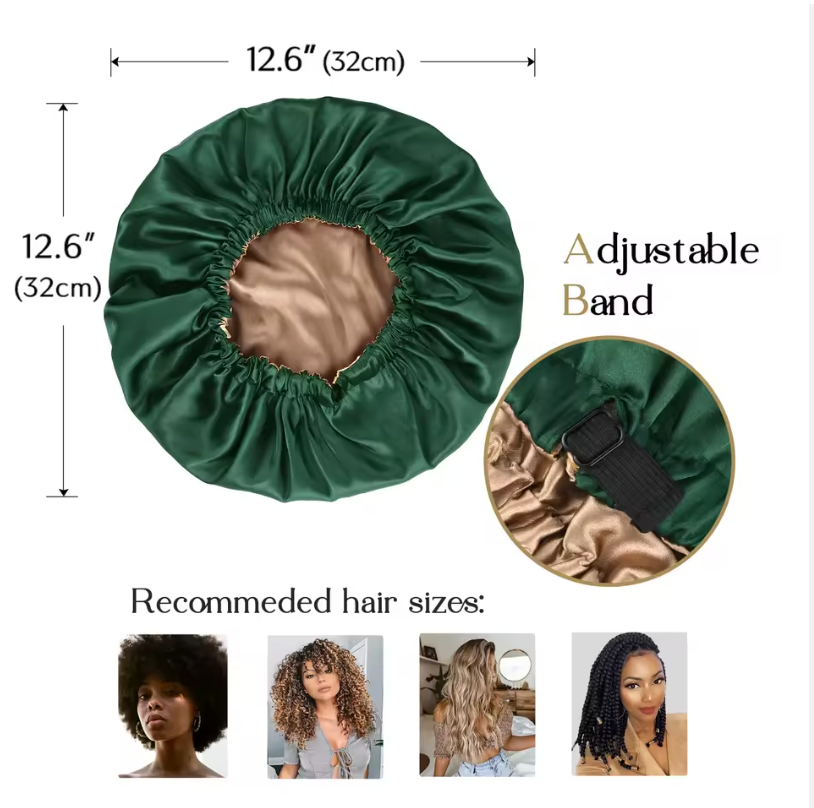Satin Bonnet Silk  - Women with curly hair